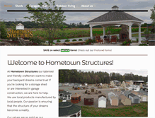 Tablet Screenshot of hometownstructures.com
